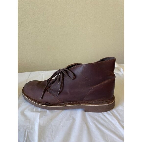 Clarks Men's  Bushacre 2 Boot Chukka Desert brown leather  11.5 - Picture 6 of 13